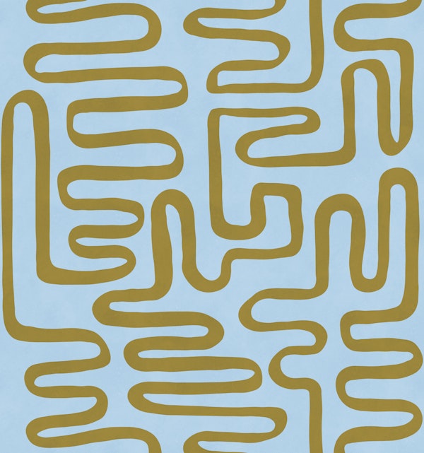 Sky Blue Maze Lines