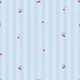 Cherry Stripe Sky Blue