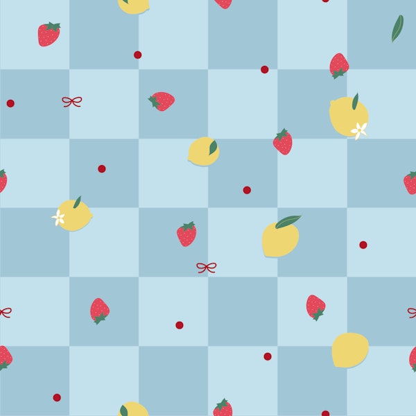 Cottage Gingham Fruit Sprinkle