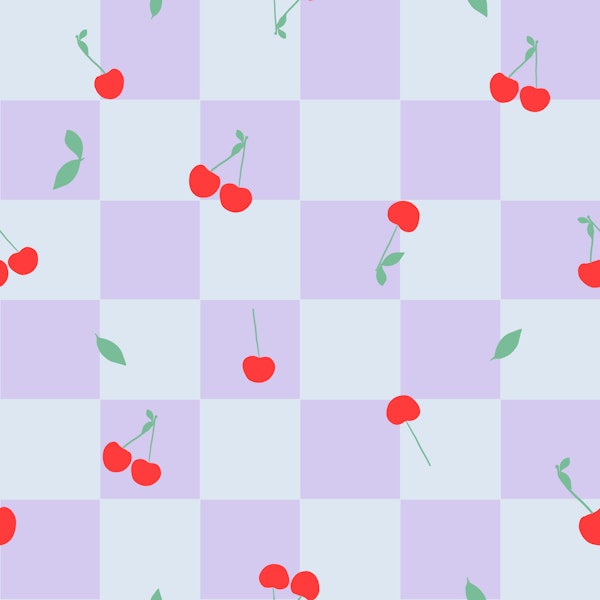 Cherry Checkerboard Pastel