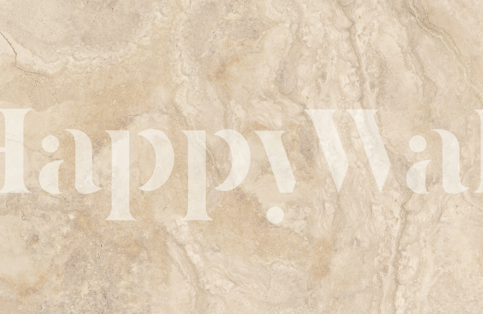Warm Beige Travertine Stone Textures behang