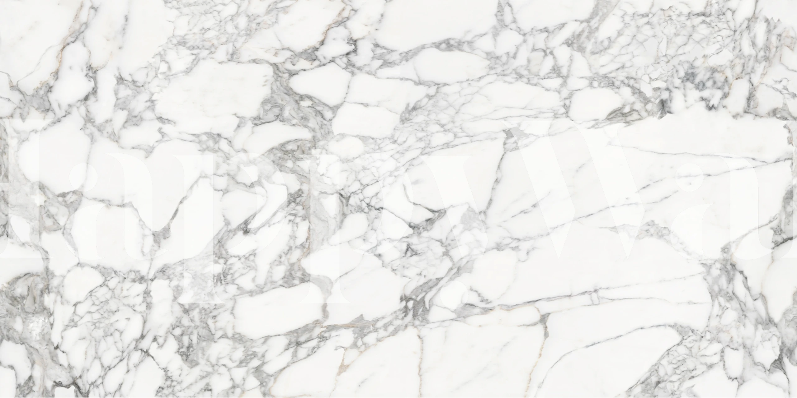 White marble wallpaper in a modern room
