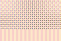 Geometric Dots Stripes Base - Pink & Yellow behang