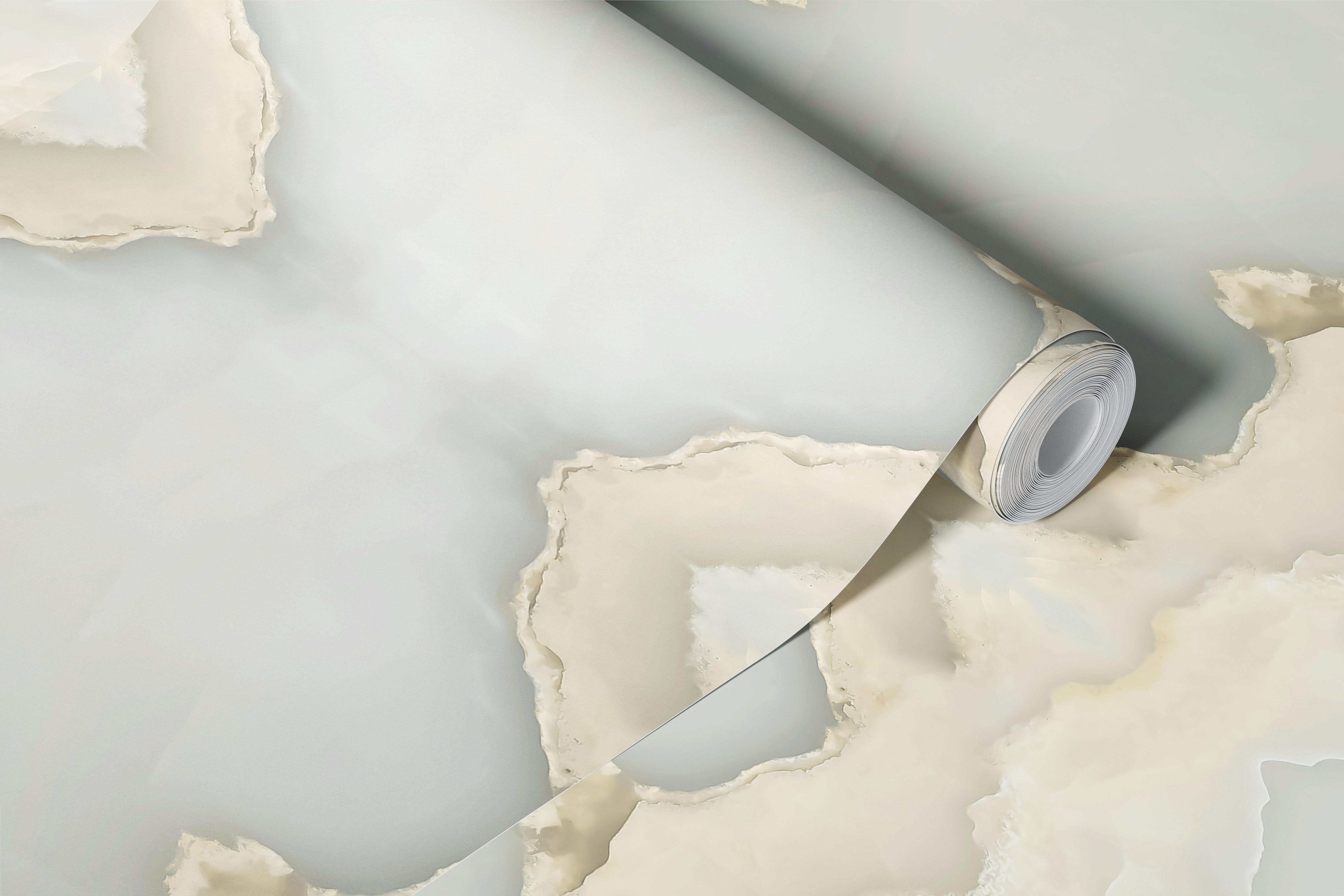 Beige mirror marble wallpaper in a modern room