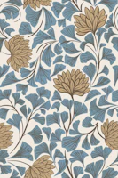 Dancing Blooms Linen Coast wallpaper