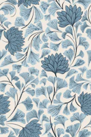 Dancing Blooms Nordic Mist wallpaper