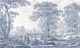 Antique Italianate Countryside - Carbon Navy