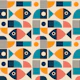 Mid Century Geometric Bauhaus Fish 3