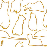 Munki and the Spot - Mustard wallpaper