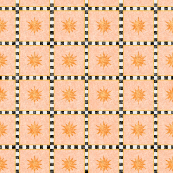 Geometric Modernist Checker Grid Star Texture