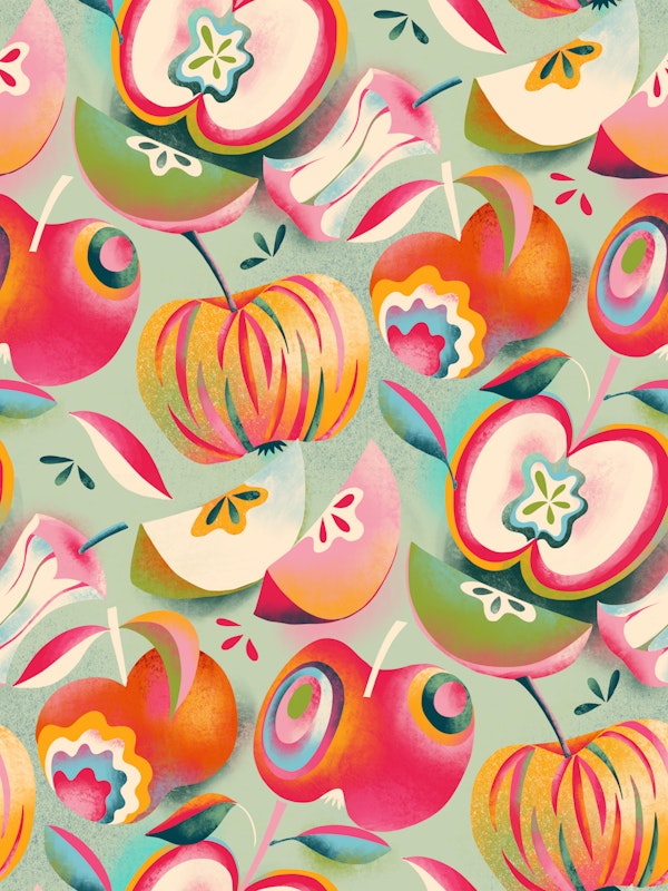 An apple a day pop Art