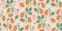Berry Patch Peach Puff wallpaper