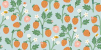 Berry Patch Blue wallpaper