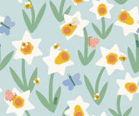 Spring Garden Blue tapet