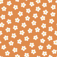 Mini Meadow Burnt Apricot tapet