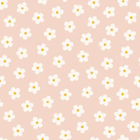Mini Meadow Peach Puff tapet