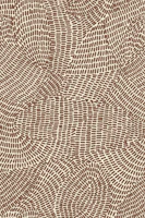 Echo Lines Mocha Drift papel de parede