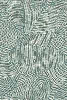 Echo Lines Nordic Teal papel de parede
