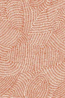 Echo Lines Terracotta Sun papel de parede