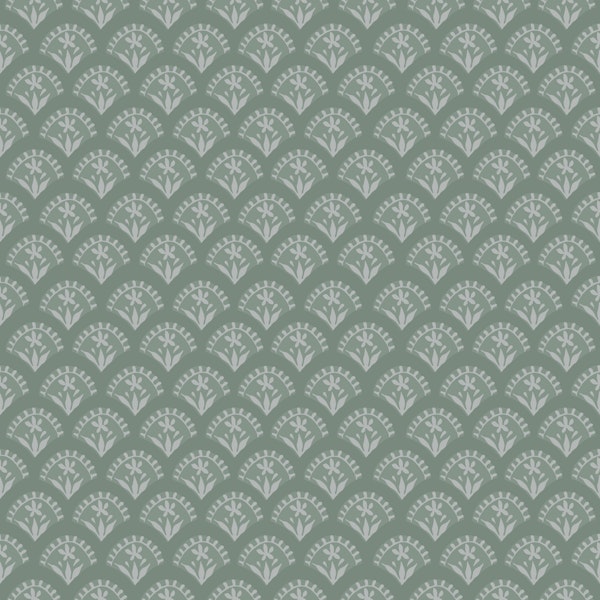 Florentine Fan Green