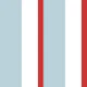 Bold vertical stripes blue white thin red XL