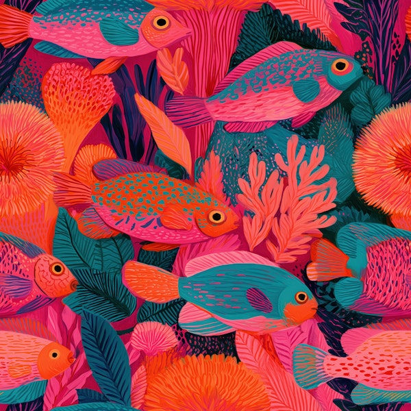 Neon Tropical Reef