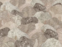 Neutral Stone Hills and Ferns behang