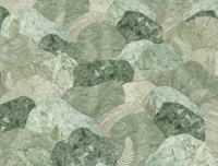 Botanical Fern Stone Texture behang