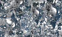 Midnight blue forest tapet