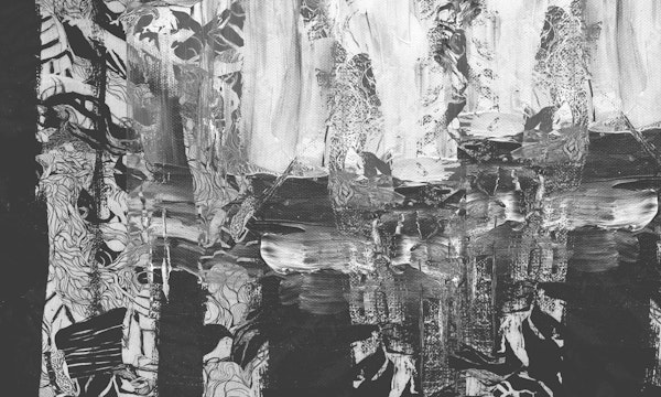 Graffiti Ink Drip Monochrome