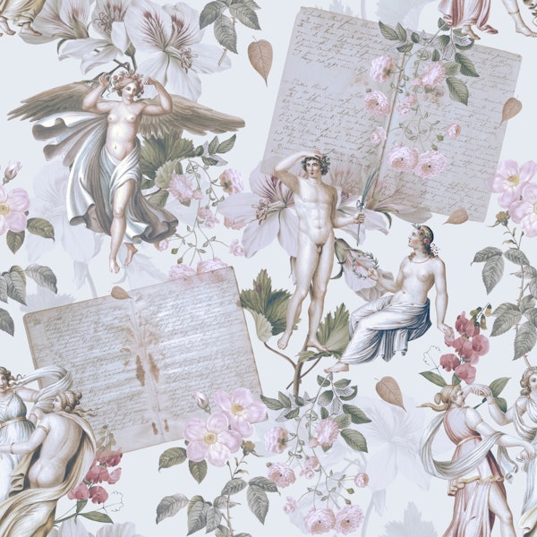 Vintage Cherubs and Roses