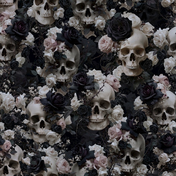 Gothic Skulls and Roses