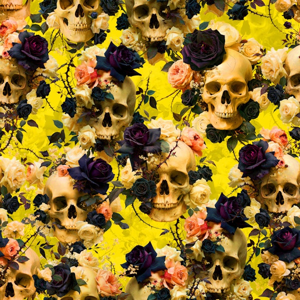 Gothic Skulls and Roses 02