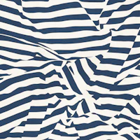 Navy White Wavy Stripes wallpaper