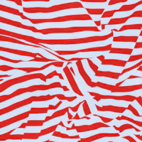 Red White Wavy Stripes wallpaper