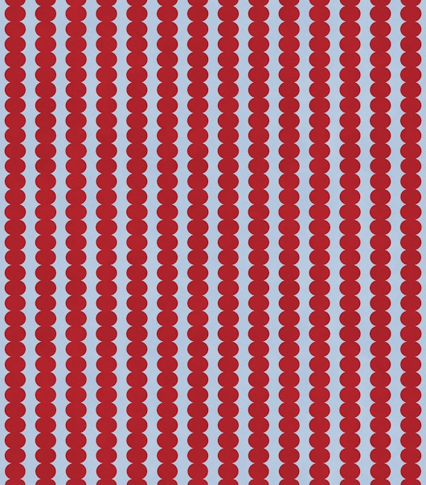 Red Scallop Stripes