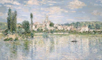 Monet's Vétheuil in Summer Faded Panoramic wallpaper