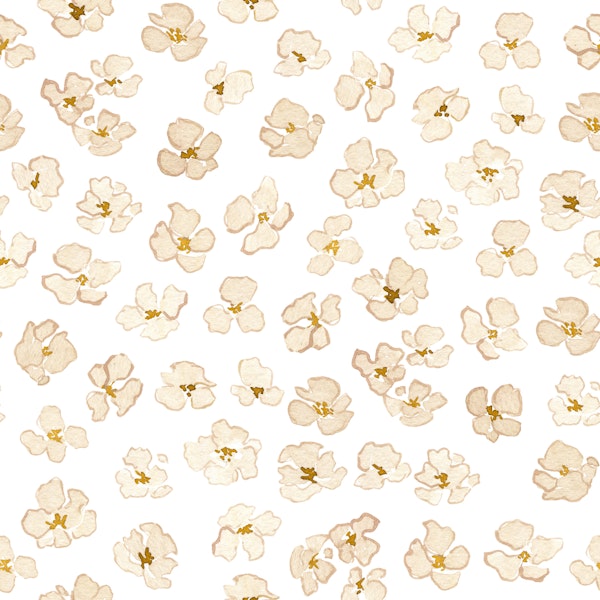 Soft Beige Blossoms