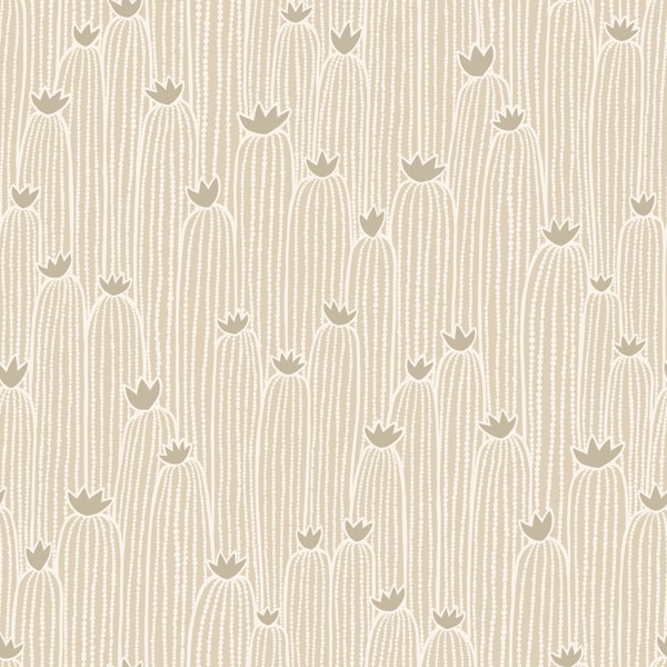 Crowded Cacti - neutral beige
