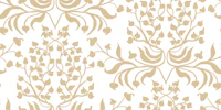 Beige Botanical Damask behang