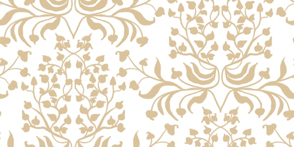 Beige Botanical Damask