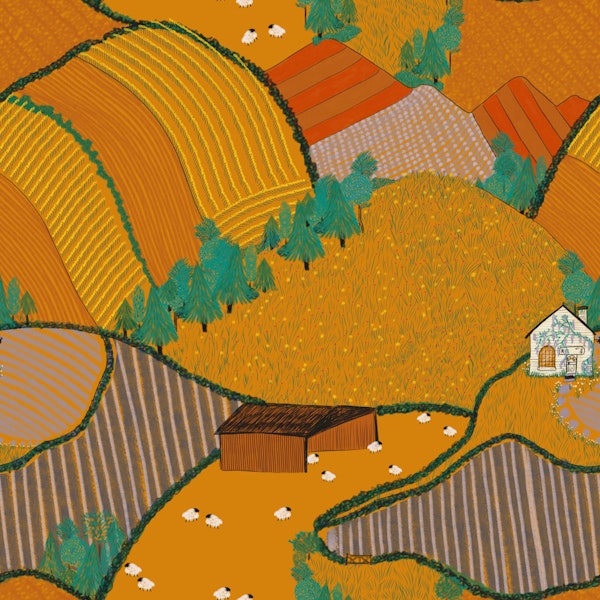 Fantasy Fields Cork Patchwork Farmland
