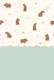 Capybara Friends with green lower half wall
