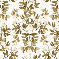 Vintage Botanical Vine Crisp White wallpaper