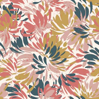 Soft Tropical Foliage Blue Beach tapet