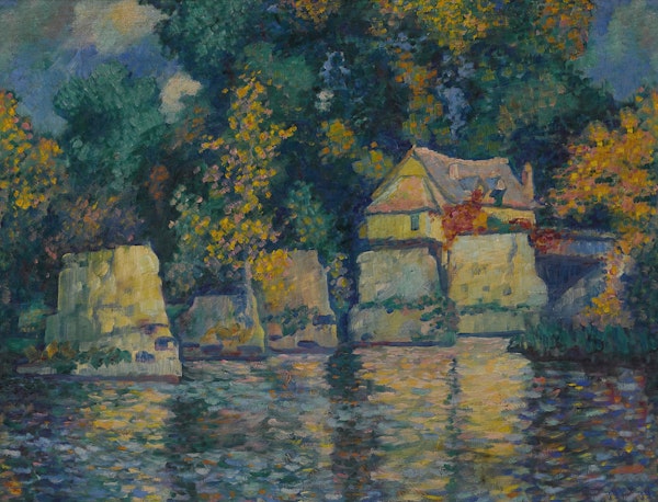 Dappled Riverside in Giverny