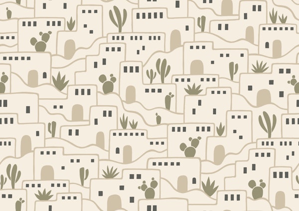 Desert Adobe Village - earthy