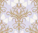 Lavender Damask Floral Scroll