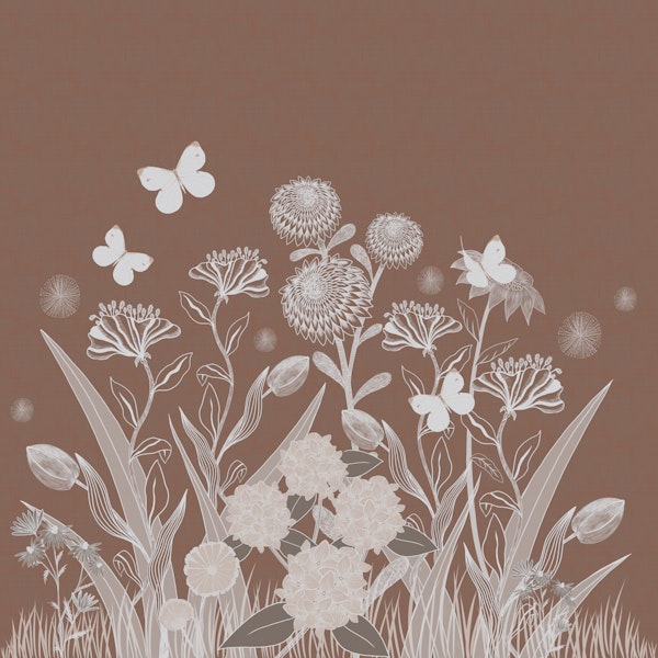 Meadowsweet Wildflower Mural