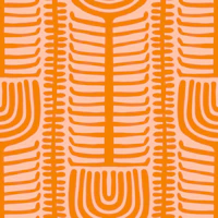Folk Line Texture Blender Orange Peach wallpaper